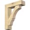Ekena Millwork Balboa Block Rough Sawn Bracket w/ Offset Brace, Douglas Fir, 6"W x 22"D x 26"H BKT0604X22X26BOA05RDF - alternate 1